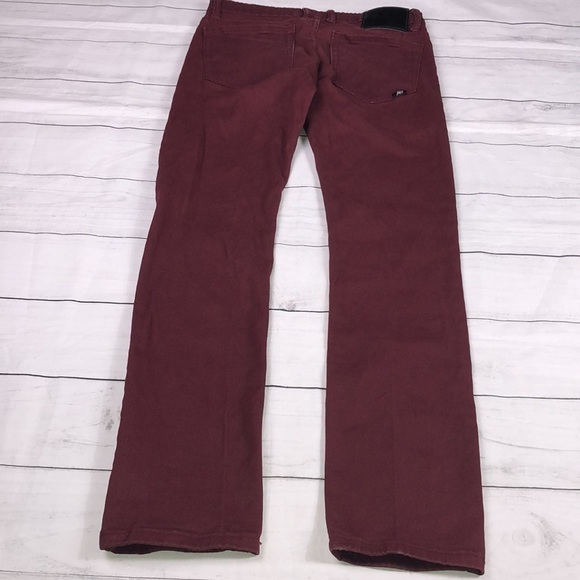 A’eropostale Burgundy Slim Straight Pants Sz 30/32 - Picture 4 of 12